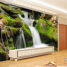 Wholesale 3d Wall Photo Mural of Waterfall Lanscape Scenery 3d Murals for Living Room Bedroom 3d Wall Murals Fresco Wall Sticker 2024 - buy cheap