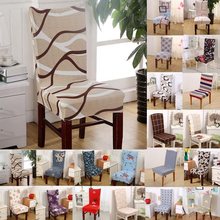 1pcs Plaids Christmas Stretch Home Decor Dining Chair Cover Spandex Decoration covering Office Banquet Hotel chair Covers 15 2024 - buy cheap