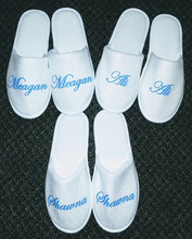 personalize name wedding bridesmaid bride spa slippers Matron of honor Bachelorette bridal shower party favors gifts 2024 - buy cheap