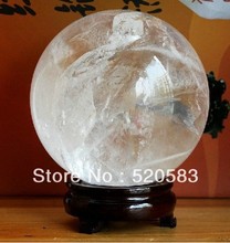 free shipping Natural white crystal ball ornaments 100mm 2024 - buy cheap