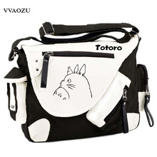 Japan Anime My Neighbor Totoro Cartoon Canvas Messenger Bag Sling Pack Shoulder School Bag Satchel for Teenager Girls Boys 2024 - buy cheap