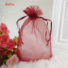 100Pcs/Bag Tulle High Quality Fashion Organza Bags 9x12cm Wedding Gift Pouches Jewelry Packaging Bags 5zSH313 2024 - buy cheap