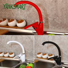 YANKSMART Kitchen 360 Swivel Degree Rotation Faucet Single Handle For Kitchen Basin Sink Deck Mounted Cold & Hot Mixer Tap 2024 - buy cheap