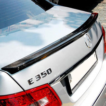 W212 Carbon Fiber Car styling Rear Trunk lip spoiler wing for Mercedes Benz 2009-2012 2024 - buy cheap