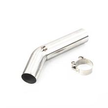 Motorcycle Chrome Exhaust Middle Pipe Connecting Tube For Suzuki GSX-R 600 750 2006-2007 2024 - buy cheap