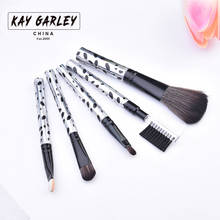 KAY GARLEY 5PCS Spots Prints Makeup Brush Blush/Foundation/Eye Shadow/Eyebrow Brush Artificial Fiber 2024 - buy cheap