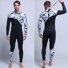 3mm rubber man Siamese diving suit surf wear long sleeved pants personalized wetsuit diving suit male Free diving suit 2024 - buy cheap