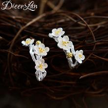 DIEERLAN Korean Fashion New Plum Flower Earrings For Women Wedding Jewelry Earring Brincos Pendientes 2024 - buy cheap