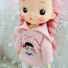 1PCS Cute Mini Doll Cartoon Hoodie for Blyth, Azone, Licca, Holala Doll Clothes Outfits Accessories Girl Toy 2024 - buy cheap