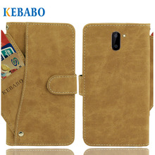 Cartera de cuero Vertex Impress Vira funda 5,5 "Flip Vintage fundas ranuras de tarjeta frontal cubierta de teléfono de negocios bolsas de protección 2024 - compra barato