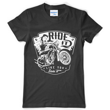 New 2019 Fashion Cotton Short Sleeve T-shirts Men Women Black Tee Shirt Rider Chick Summer Cool Tees Tops 2024 - buy cheap