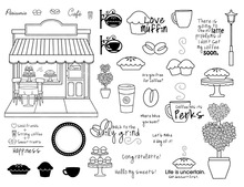 CLEAR STAMP Coffee shop DIY Scrapbook Card album paper craft silicon rubber roller transparent stamps W703 2024 - buy cheap