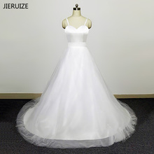 JIERUIZE White Simple Wedding Dresses Spaghetti Straps Beach Wedding Dress Sweetheart Ball Gown Bridal Gowns robe de mariee 2024 - buy cheap