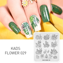 Modelo de estampagem de unhas, estêncil para estampagem de unhas, série de flores, ferramenta de beleza, imagem diy 2024 - compre barato