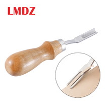 LMDZ-cortador de cuero con mango de madera, herramienta de corte y corte de cuero, estilo francés 2024 - compra barato