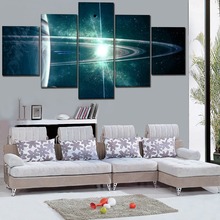 One Set 5 Panel Sci Fi Planetary Ring Picture Modern Canvas Print Painting Decor Framework For Living Room Wall Art Home Decor 2024 - buy cheap