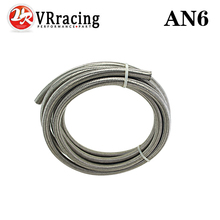 VR - AN6 6AN AN -6 (8.6MM / 11/32" ID) STAINLESS STEEL BRAIDED Racing Hose Fuel Oil Line 5 METER/5M VR7112 2024 - buy cheap