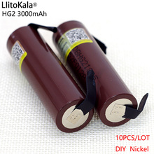 10-100pcs Liitokala 100% New HG2 18650 3000mAh Rechargeable battery 18650HG2 3.6V discharge 20A Power batteries + DIY Nickel 2024 - buy cheap