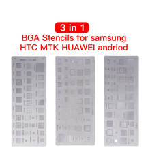 Mobile Phone Repair Tools 3pcs universal BGA Stencils for MTK Samsung HTC Huawei Android Directly Heated BGA Reballing Stencils 2024 - buy cheap