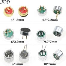 JCD 9.7mm x 7mm /10 x 7 mm/6x5 mm/6 x 2.2 mm/4.5*2.2 mm/4*1.5mm 2 Pin MIC Capsule Electret Condenser Microphone 2024 - buy cheap