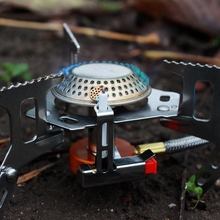 Folding Gas Stove 3500W Portable Outdoor Igniter Ultralight Camping Equipment Hiking Picnic Split Gas Stove 2024 - buy cheap