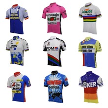 9 retro cycling jersey short sleeve summer pink blue white bike cycling wear racing clothing bicycle clothes braetan 2024 - buy cheap