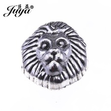 Juya novas contas de amuletos de moda, 13x12mm 20 partes, antiguidade, ouro, cabeça de leão, espaçador, contas, pulseira, faça você mesmo, artesanato aq0428 2024 - compre barato