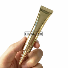 100pcs 10ml Gold Cosmetic Foundation Package, DIY Empty Plastic Portable Travel Facial Cream Container 10g Hose Soft Hand F2673 2024 - buy cheap