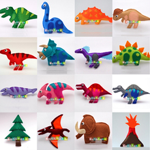 DIY Jurassic dinosaur world dolls  Fabric Felt kit Non-woven cloth Craft DIY Sewing set Handwork Material DIY needlework JDSTB 2024 - buy cheap