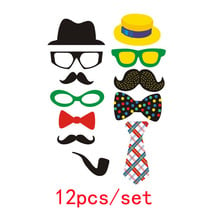 Funny Photo Booth Props DIY Glasses Mustache Happy Photobooth Accessories Wedding Event Party Supplies 2024 - buy cheap