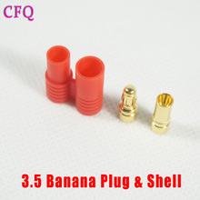 Ormino diy drone kit 3.5mm Banana Gold Bullet Connector Plug Drone Quadcopter battery Connector rc parts Bullet Connector Plug 2024 - buy cheap