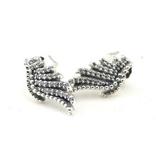 Majestic Feathers Earrings for Women 925 Sterling Silver Clear CZ Stud Earring Wedding Jewelry Silver 925 Earrings brincos mujer 2024 - buy cheap