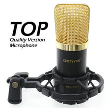 Professional BM-700 Computer Microphone 3.5mm Wired Condenser Sound Microphone With Shock Mount For Recording Braodcasting 2024 - buy cheap