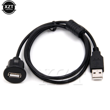 1pcs for Car Dash Board Mount USB 2.0 A Male To Female Socket Extension Panel Cable 1m 2m newest adapter 2024 - buy cheap