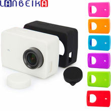 LANBEIKA XIAOYI 2 Plastic Frame Silicone Case Lens Cover Rubber Shell for Xiaomi Yi II 2 XIAOYI 4K Action Camera 2 2024 - buy cheap