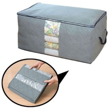 New Portable 65L Bamboo Charcoal Clothes Blanket Folding Storage Organizer Box Bag Closet 01#31559 2024 - buy cheap