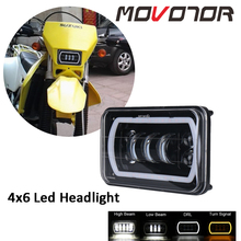 4x6" LED Light Sealed Beam Headlamp DRL Turn Singal 4x6 Inch LED Motorcycle Headlight for Suzuki DRZ Motorbike 1PCS 2024 - купить недорого