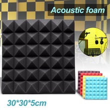 30*30*5cm Studio Acoustic Soundproof Foam Sound Absorption Treatment Panel Tile Wedge Protective Sponge 4 Colors 2024 - buy cheap