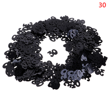 Hot Sale Black Silver Mixed Number Digitals 30 40 50 60 70 80 Confetti Happy Birthday Party Table Scatter Decorations 2024 - buy cheap