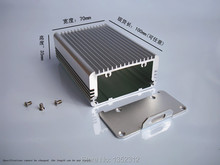 Caja de aluminio pequeña para proyectos electrónicos, carcasa de chasis DIY, fuente de alimentación impermeable, PCB, 70x35x100mm 2024 - compra barato