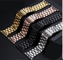 Wholesale 10PCS/lot 38MM 42MM stainless steel watch band watch straps Link Bracelet strap for iwatch For Apple watch band-AW001 2024 - buy cheap