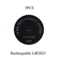 Sorvess 5PCS 30mAH LIR2025 Lithiium lir Ion Rechargeable Battery 3.6V Li-ion button coin cell replace for CR2025 CR 2025 2024 - buy cheap