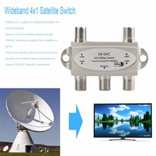 DiSEqc-Interruptor de banda ancha 4 en 1, DS-04C de alto aislamiento, 4 antenas parabólicas, 4 LNB para receptor de satélite 2024 - compra barato