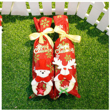 Christmas Wine Set Bottle Home Party Cloth Santa Christmas Xmas Navidad Decoration Cover Bags Decoration 2024 - buy cheap