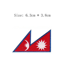 Emblema de decoração da cidade de katmandu para motocicleta, casaco com bandeira bordada, frete grátis, costura em ferro no peito esquerdo 2024 - compre barato