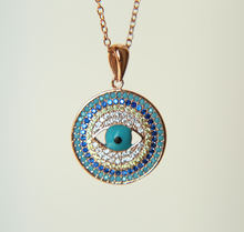 round cz turquoises paved pendant 925 sterling silver statement bohemia necklace 2024 - buy cheap