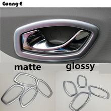 Car Styling Cover Stick Trim ABS Chrome Door Inner Built Handle Bowl Frame Lamp Moulding 4pcs For Renault Captur 2015 2016 2017 2024 - buy cheap