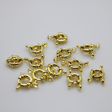 10PCS Round circle Button accessory fittings Metal gold-Color for Necklace Bracelet machining parts snap jewelry Hardware 11mm 2024 - buy cheap