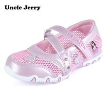 UncleJerry Spring Summer Breathable princess shoes Cartoon shoes for little girls Kids New fashion Flat Sandals 2024 - buy cheap