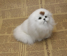 small cute simulation Pekingese dog toy lifelike dog doll about 12x14cm 2024 - buy cheap